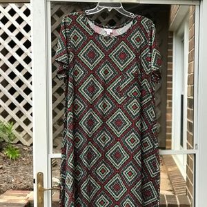 Comfortable LulaRoe Carly Dress Size 3XL